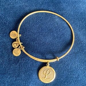 Alex and Ani “L” bangle bracelet